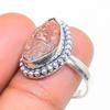 Sunstone Rough Gemstone 925 Sterling Silver Jewelry Ring Size 7