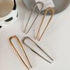New Hair Sticks Women Metalhair Clips Simple Elegant Glossy Large U Shape Hair Stick Girls Hair Clip Hair Accessories Gift