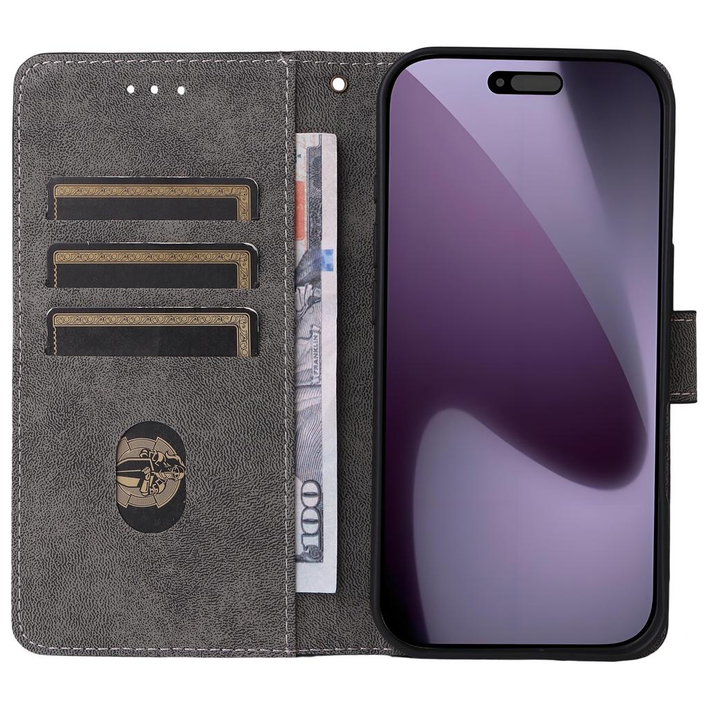 For iPhone 17 Pro Max Case Wallet RFID Blocking PU Leather Phone Cover Stand with Strap