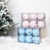 6Pcs 6cm Christmas Balls Pendant Reusable Macaron Color Hanging Balls Foam Christmas Balls  for Home