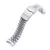 20mm Metal Watch Band Stainless Steel Jubilee Bracelet V Clasp for Seiko 1968 Mechanical Divers Modern Design MM200
