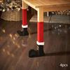 4Pcs Christmas Chair Leg Covers,Christmas Table Covers, Creative Legs Pads Xmas