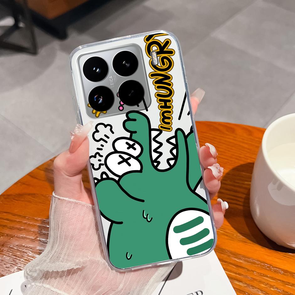Cute Flower Case For Xiaomi 15 Pro Ultra Clear Soft Silicone Protective Bumper Cover For Xiaomi15Pro 15Ultra Anti Scratch Fundas