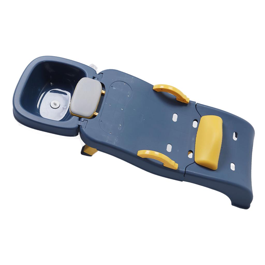 Kids Shampoo Chair Foldable Prevent Slip Toddler Hair Washing Chair with Shampoo Basin for 0 to 10 Years Old Child