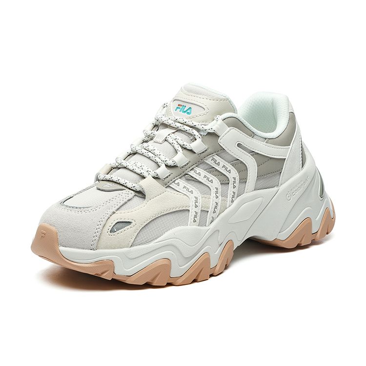 Fila София 2 Кроссовки "рыбья кость" 2.0 Универсальные повседневные низкие кроссовки "папины кроссовки" Женские кроссовки Серо-синие F12W134159FWS