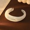 Bohemian Irregular Wide Bracelet Shiny Retro Hand Ring Temperament Acrylic Open Bangle  Women