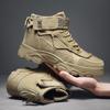 Men's Thick Soled Fashion Trend Outdoor High Top Workwear Boots Sports Shoes Casual Shoes Dad Shoes