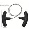 Portable Stainless Steel Wire Saw with Finger Handle Outdoor Camping Hiking Pocket Manual Cutting Chain Saws Survive Tool