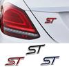 1 шт. Высококачественный металлический значок с логотипом букв ST Наклейки 3D на кузов или багажник автомобиля Подходит для F0cus ST Аксессуары для стайлинга автомобиля Наклейки