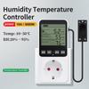 Humidity Temperature Controller Timer Socket Heating Cooling Thermostat  Alarm With Temperature Sensor EU US UK FR Plug