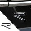 RUN1 1Pc Red/Black ABS Plastic Car Rear Door Luggage New R Logo Badge Emblem Sticker For VW Golf 8 Jetta Golf Beetle GTI R32 Styling