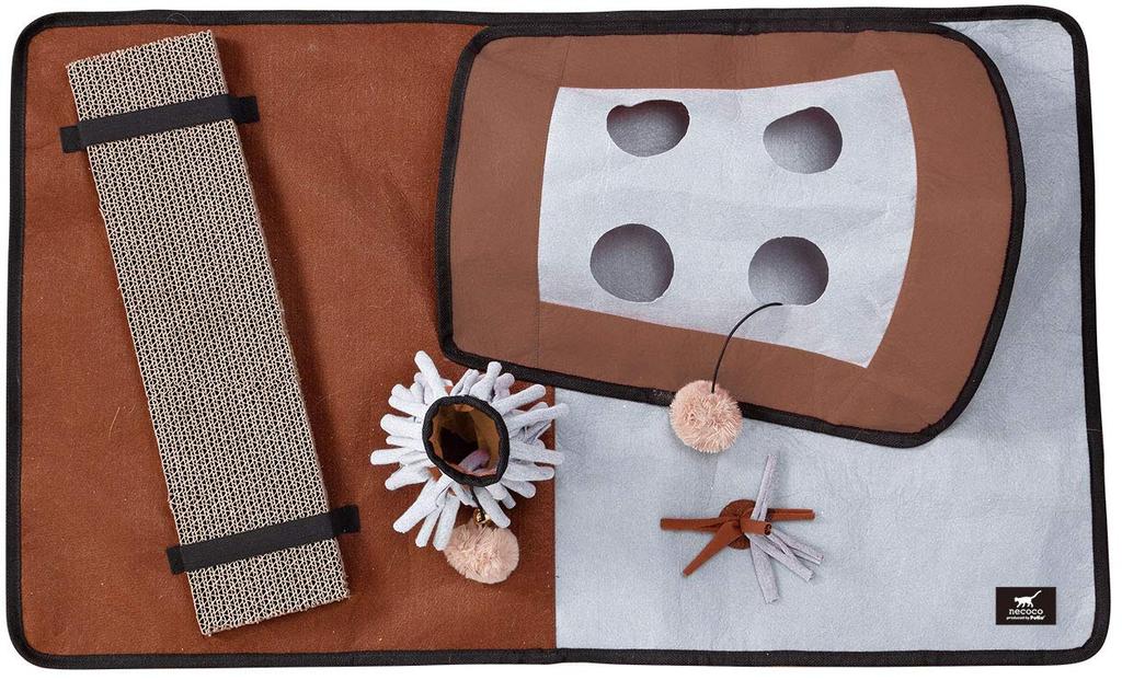 Игрушка для кошек Petio necoco, игровой коврик для кошек, с которым можно играть в помещении