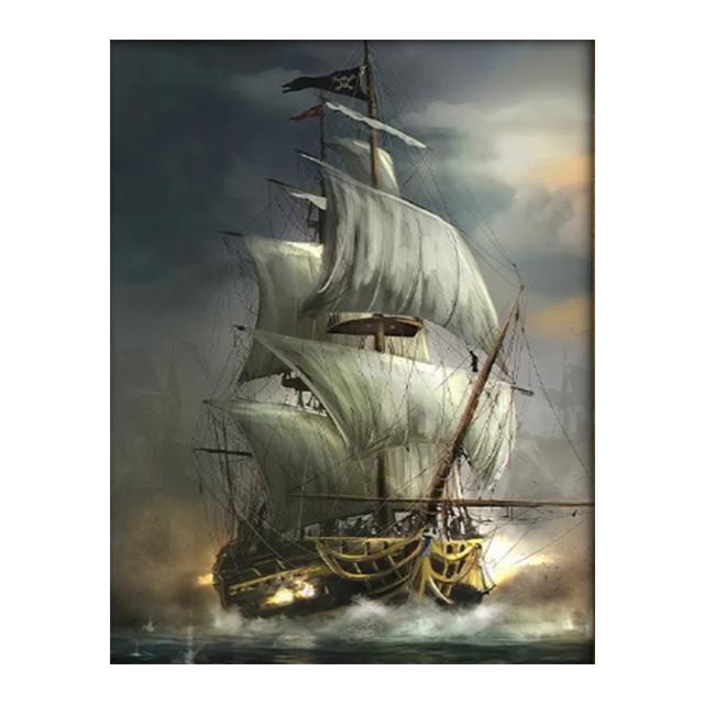 Пиратский моряк, парусное судно, холст, искусство, украшение стен для дома, солнечный свет, волны, живопись, постер и принты, фотографии для гостиной, декор
