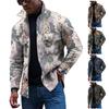 Мужская модная тенденция, повседневная повседневная куртка на пуговицах с длинным рукавом с принтом