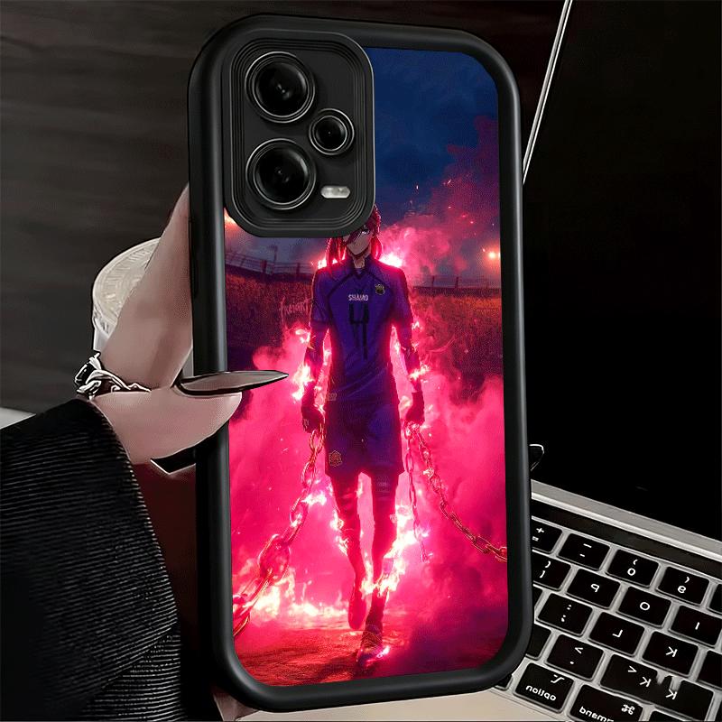 Phone Case for Xiaomi Redmi Note 15 14 13 Pro Plus Blue L-Lock Chigiri Hyoma Shell 12S 11 11S 11T 5G 14S Soft Silicone Funda