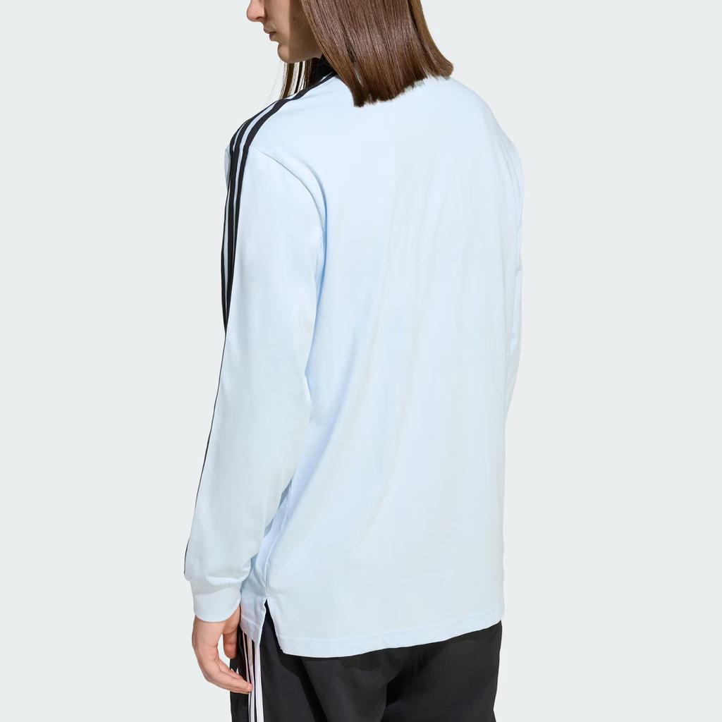 Adidas Originals Регби Осень/Зима 2025 Хлопок Свободный крой Длинный рукав Поло Мужские топы KE2445