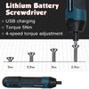 Мини-аккумуляторная электрическая отвертка, перезаряжаемая 1300 мАч, регулировочная электрическая дрель, многофункциональные инструменты для ремонта крутящего момента при разборке