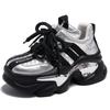 Fashion Mix Color Chunky Platform Sneakers Women Fashion Lace Up Thick Bottom Dad Shoes Woman 2024 Autumn Non-Slip Vulcanize Shoes Mujer