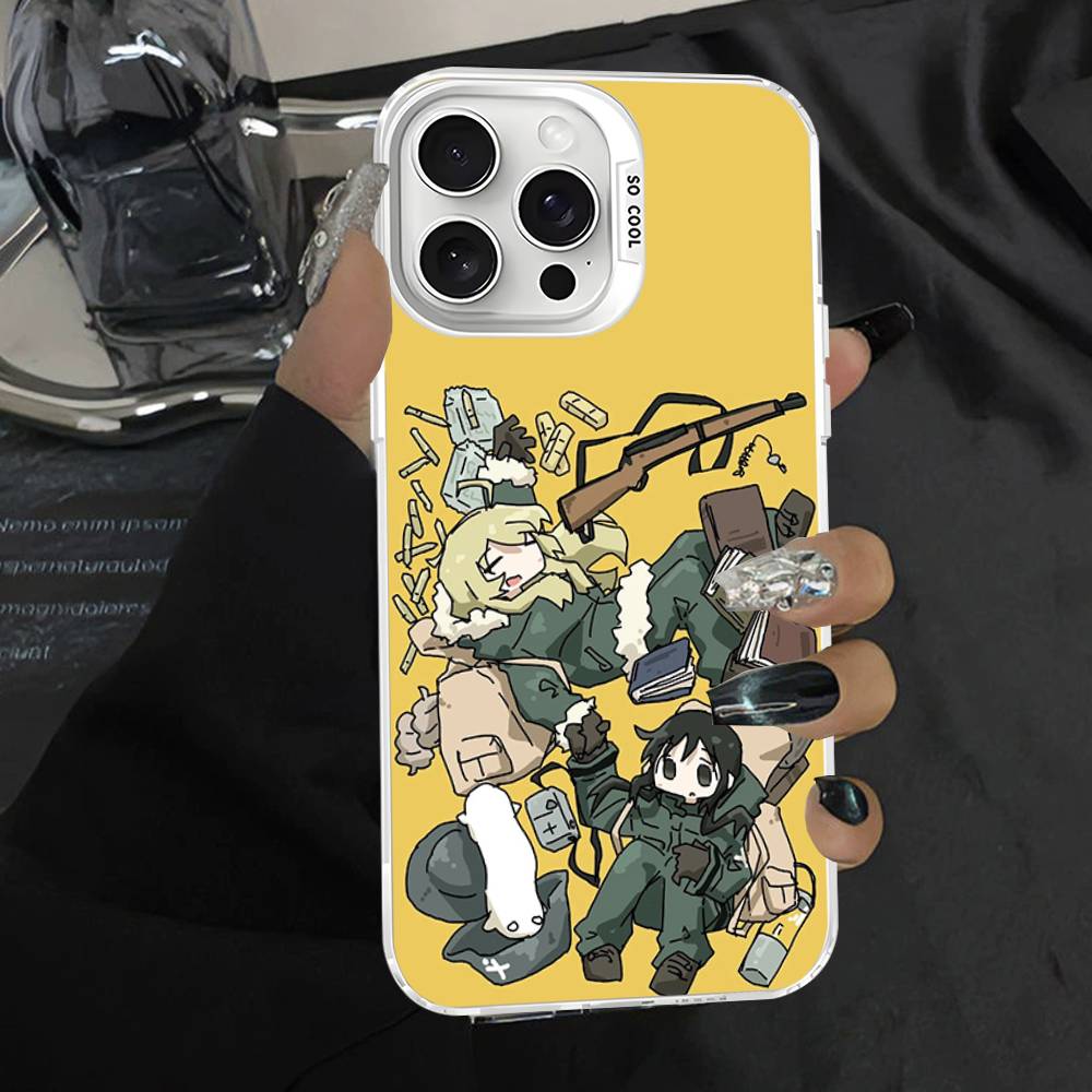 Чехол для телефона с аниме G-Girls Last Tour Movie для iPhone 17 16 15 14 11 12 13 Pro Max Plus Pro Цветной Серебристый Чехол