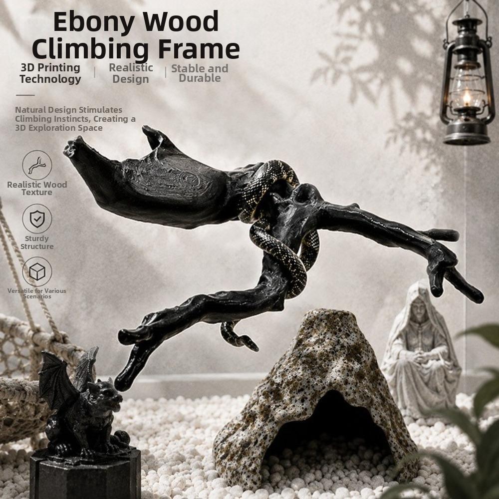 Natural Style Reptile Climbing Branch 3D Imitation Hermit Crab Climbing Toy Gecko Lizard Enclosure