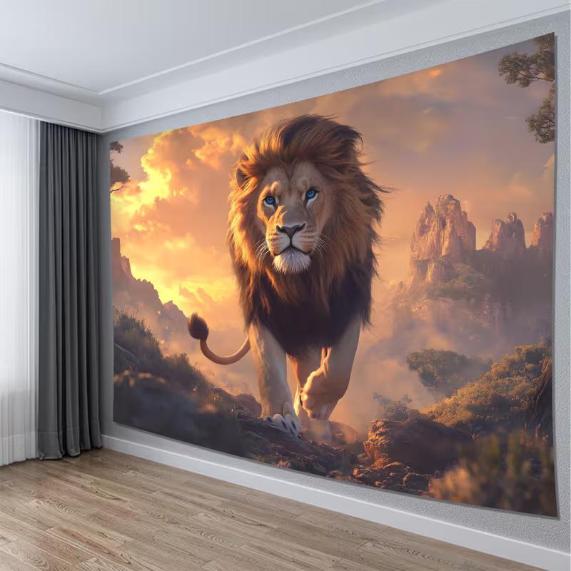2D Фон для Фотосъемки Саванна Король Лев Баннер