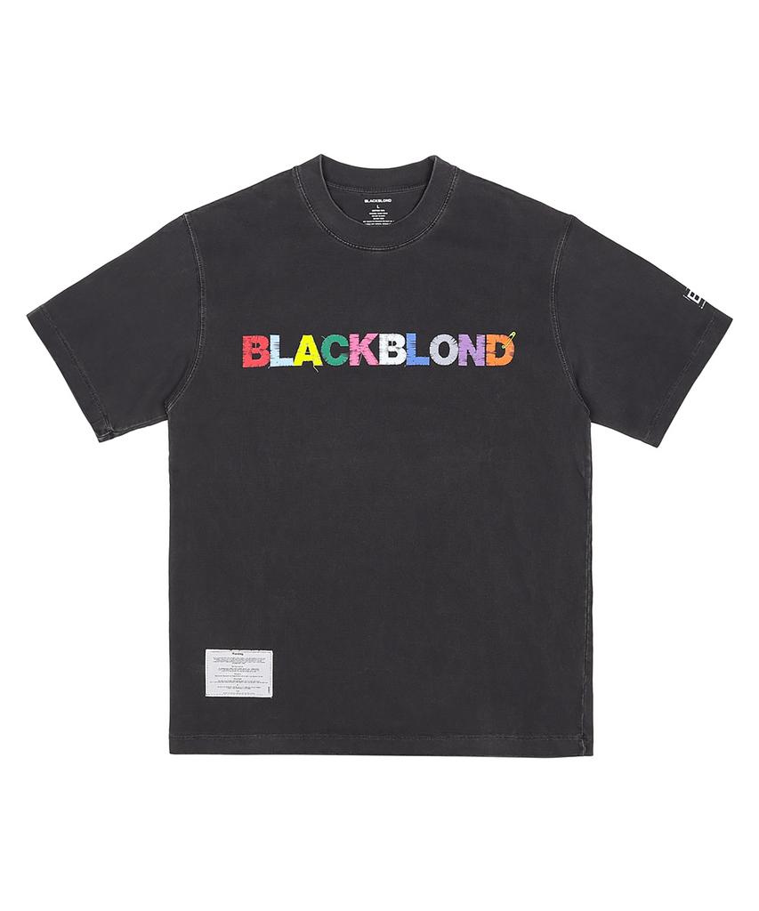 BLACKBLOND Vividi Uncover Colors Логотип Пигмент Футболка с коротким рукавом (Винтаж Черный)