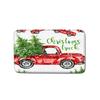 Christmas Shower Curtain Floor Mat Combination Four-Piece Set Bathroom Toilet Carpet Shower Room Mat Foot Mat