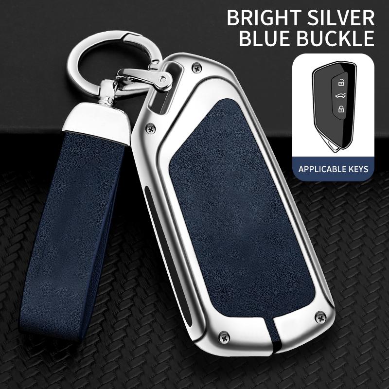 Чехол для автомобильного ключа из литой кожи для VW Volkswagen Golf 7 MK7 Tiguan MK2 для Seat Ateca Leon FR 2 Ibiza Skoda Octavia Kodiaq