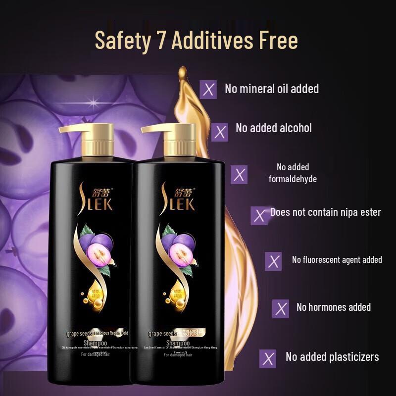 Slek Grape Seed Strengthening Repair Shampoo (2 x 500ml)