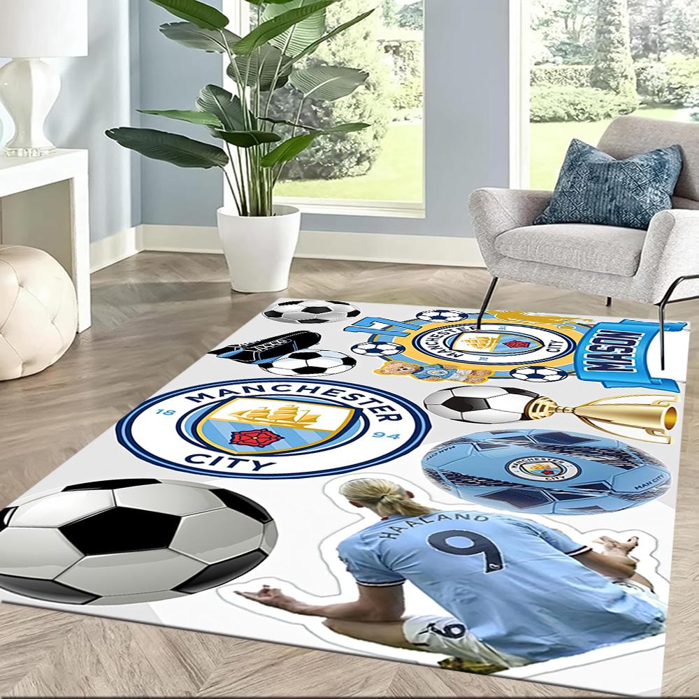Manchester City Area Rug Design For Kitchen Balcony Entryway Bedrooms Antislip Rug Anime Office Decor Perfect Birthdaychristmas Gift Idea