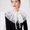 Lace-Up Lace Cape With Shawl Versatile Sweater Versatile Fake Collar