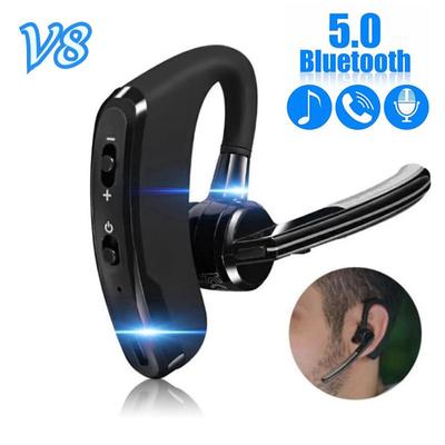 V8 Бизнес Bluetooth 5.0 Гарнитура Беспроводные Наушники Стерео Один Наушник С Шумоподавлением Наушники С Микрофоном Для iPhone Samsung Huawei