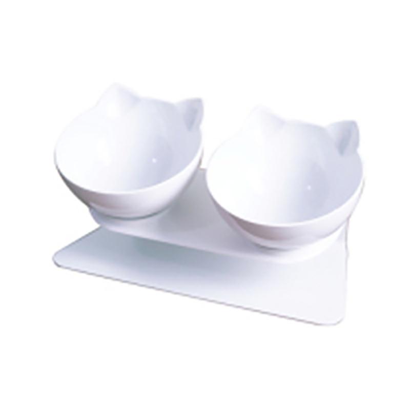 Миска для кошек, 1 шт., миска для кормления домашних животных, наклонная миска, зоотовары, миска для защиты шеи, двойная миска, миска для корма для домашних животных, миска для риса