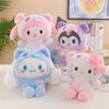 Sanrio 25 см Хелло Китти Куроми Май Мелоди Синнаморол Кавайи Аниме Плюшевые Игрушки Мягкая Набивная Кукла Плюшевая Подушка Рождественский Подарок Декор