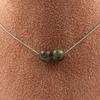 Stones and Minerals. 2 Sapphire Pearl Necklace from Mogok, Burma, Myanmar. 2A Quality 8mm Necklace Women, Men. Custom Size