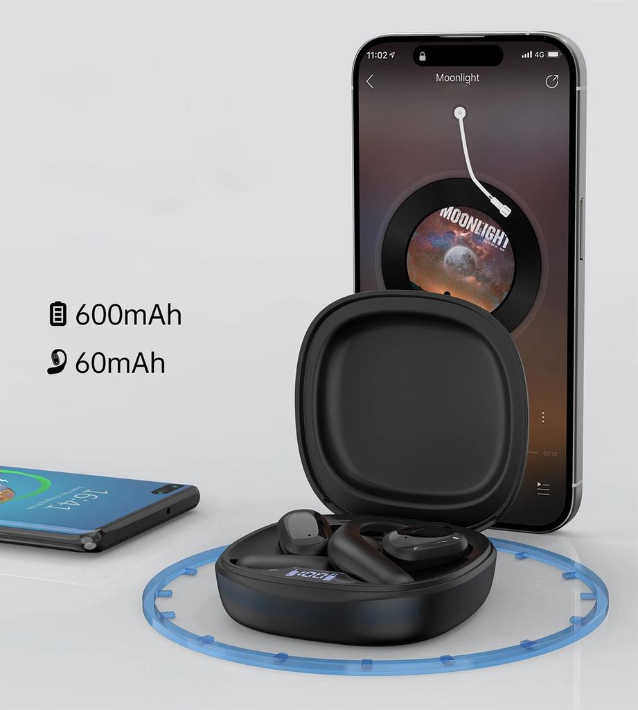 Słuchawki Choetech Ows Bezprzewodowe Tws Bluetooth 5.3 - Czarne