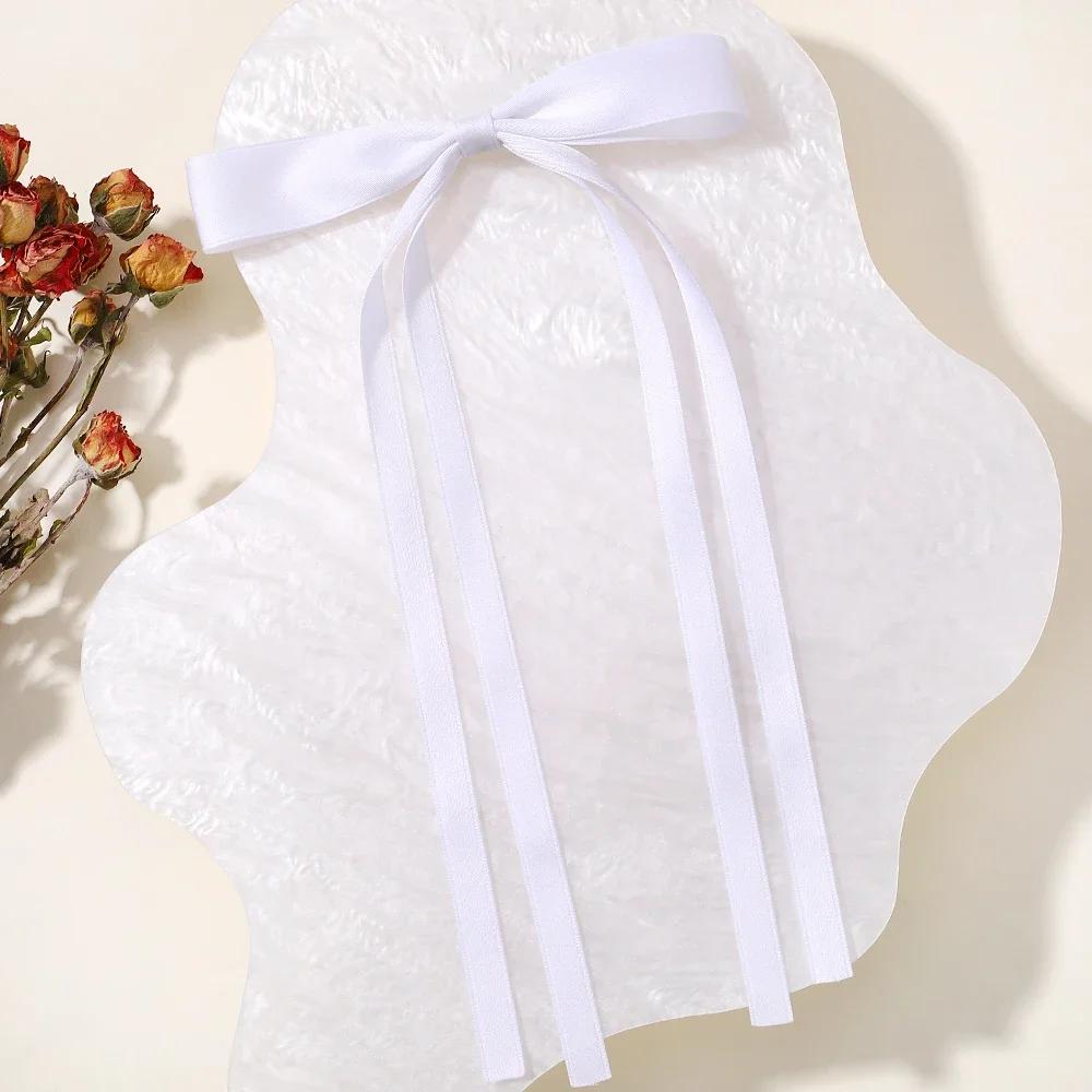 2 шт./лот лента бант повязка на голову длинная кисточка милая заколка для волос женские аксессуары для волос головные уборы для вечеринок для девочек боковые зажимы