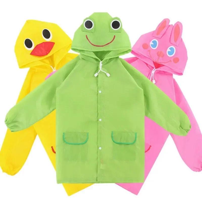 Baby Raincoat Cartoon Animal Style Waterproof Kids Rain Coat for Children Rainwear Student Poncho Rain Coat Kids