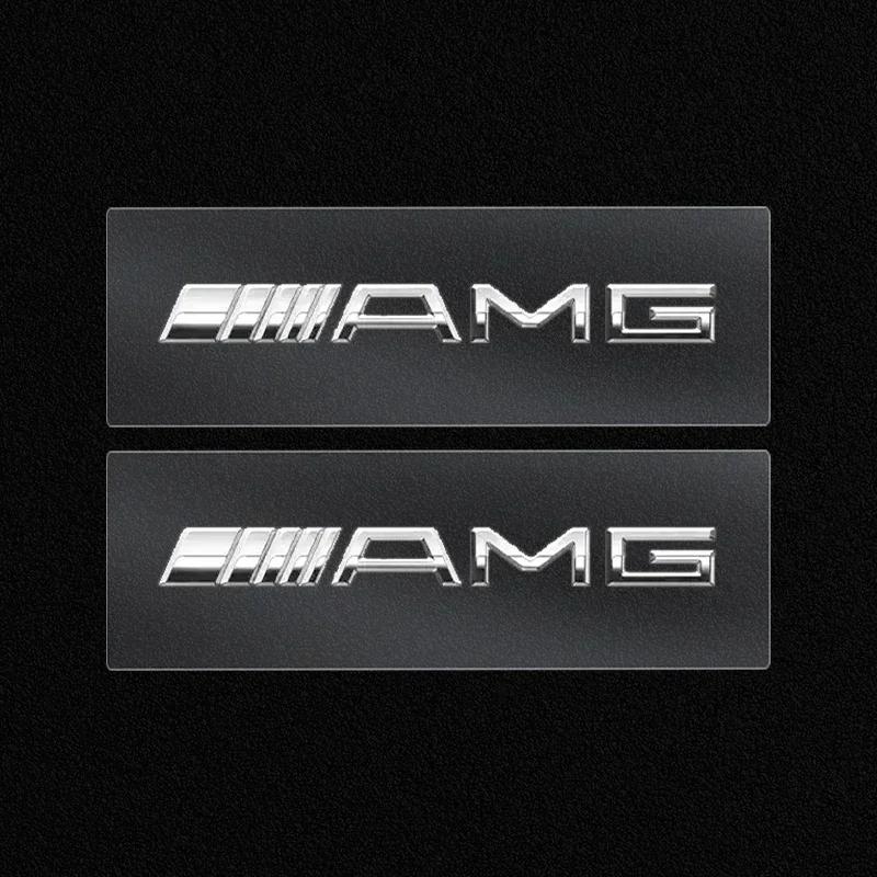 FEN1 Car Logo Body Side Fender Door Window Trunk Decals Stickers Exterior Deco For Mercedes Benz AMG W204 W211 W212 W166 W117 W176