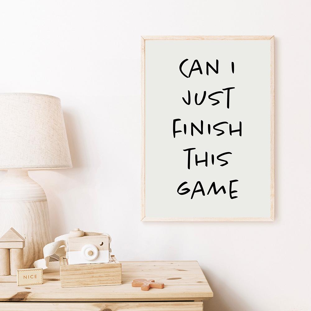 Modern Hi MTV, Welcome To My Crib Quotes Wall Art Prints Gaming Canvas Painting Poster Pictures For Living Room Home Decoration