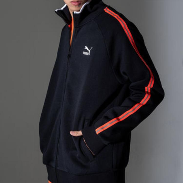 Puma Спортивная спортивная куртка с воротником-стойкой Мужские куртки Черные 598135-01