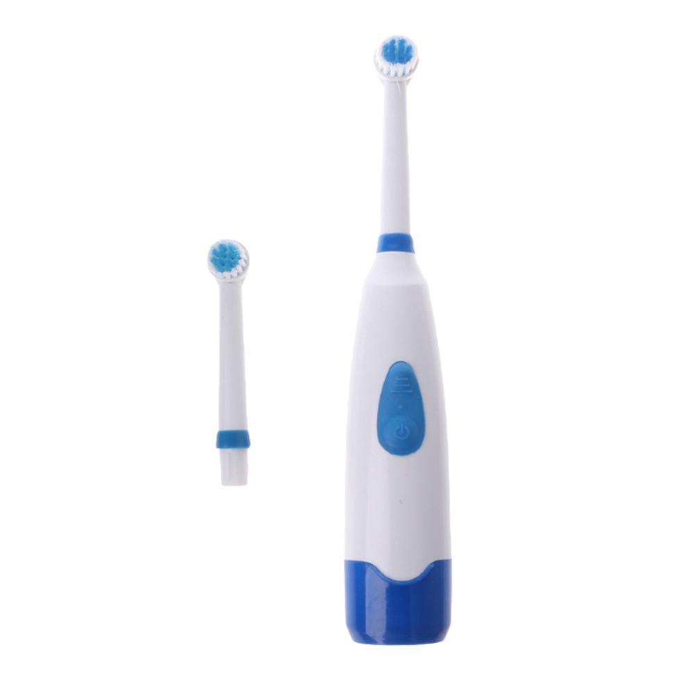 Детская вращающаяся на 360 градусов электрическая зубная щетка ультразвуковая водонепроницаемая зубная щетка с 2 насадками
