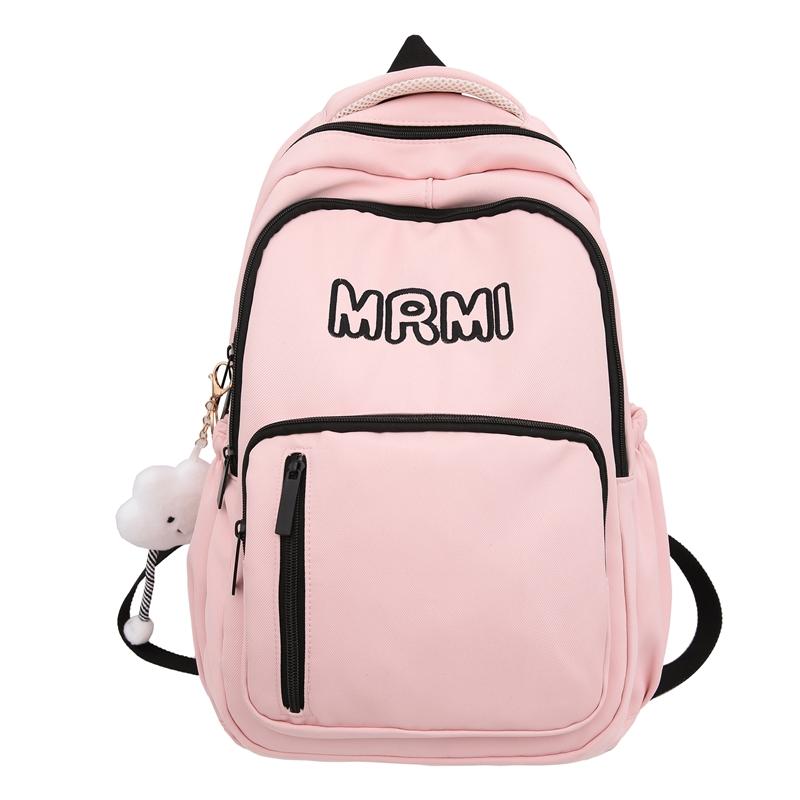 Школьный рюкзак для школьников средней школы, студенческий стиль, мужской рюкзак с буквенным принтом, женский рюкзак большой емкости