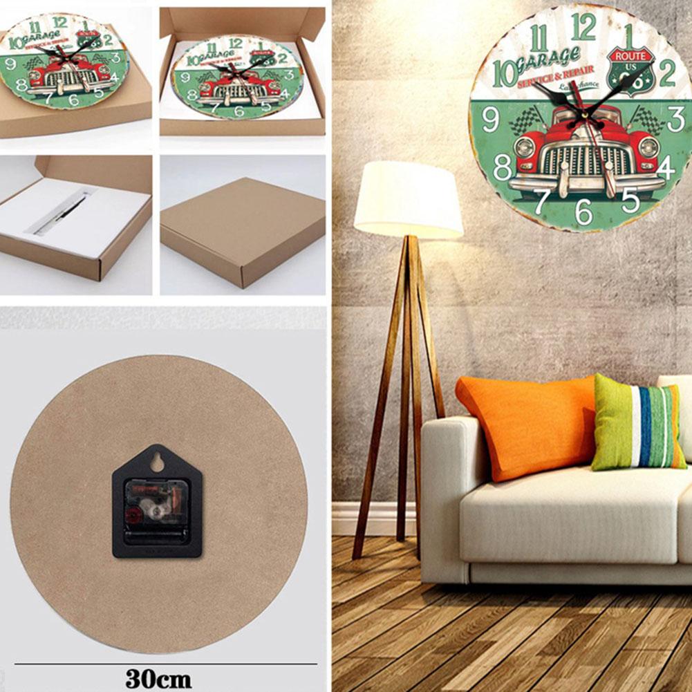 Wall Mounted Creat Wooden Clock Wood Carfts Design