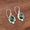 Malachite Gemstone Earrings Jewelry, 925 Solid Sterling Silver Earrings Jewelry, Handmade Artisan Jewelry For Wedding Gift