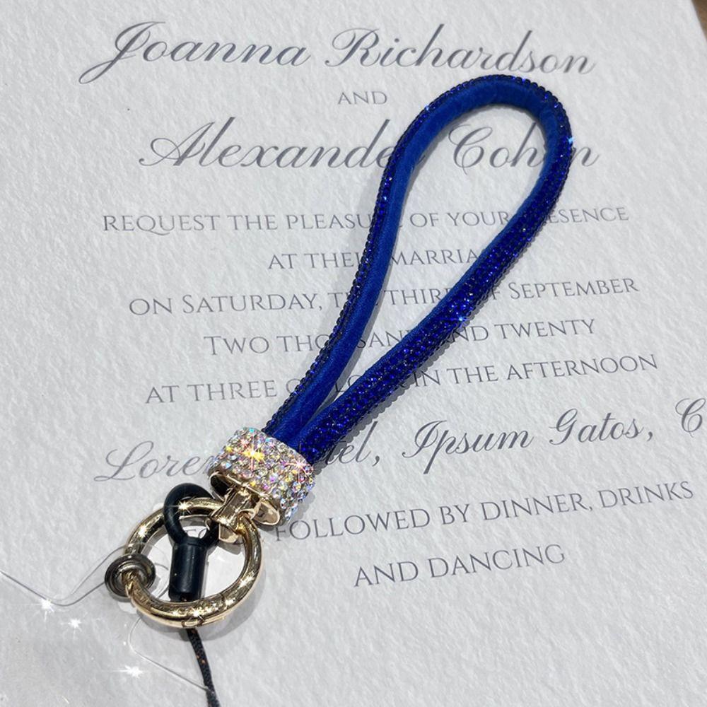 Ручной блестящий шнурок для телефона со стразами, подвесной шнур, цепочка для мобильного телефона, подарок для девочек на Новый год