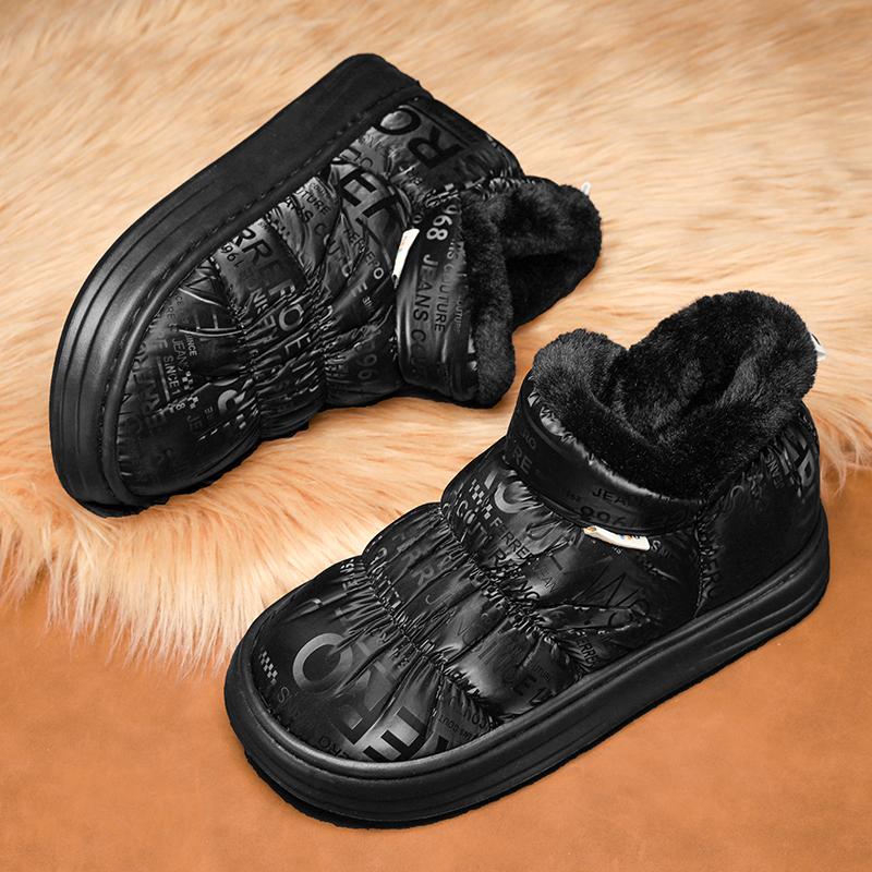 Теплая зимняя хлопковая обувь, женские теплые меховые домашние тапочки, нескользящие плюшевые тапочки из ЭВА, домашние тапочки для пар с толстой подошвой, шлепанцы