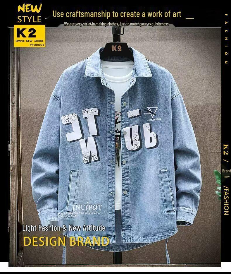 2026 Unisex Japanese Retro Denim Jacket - Distressed, Loose, Casual Streetwear, Versatile Couple Outerwear