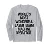 Самый удивительный в мире оператор лазерного луча с длинным рукавом. Футболка