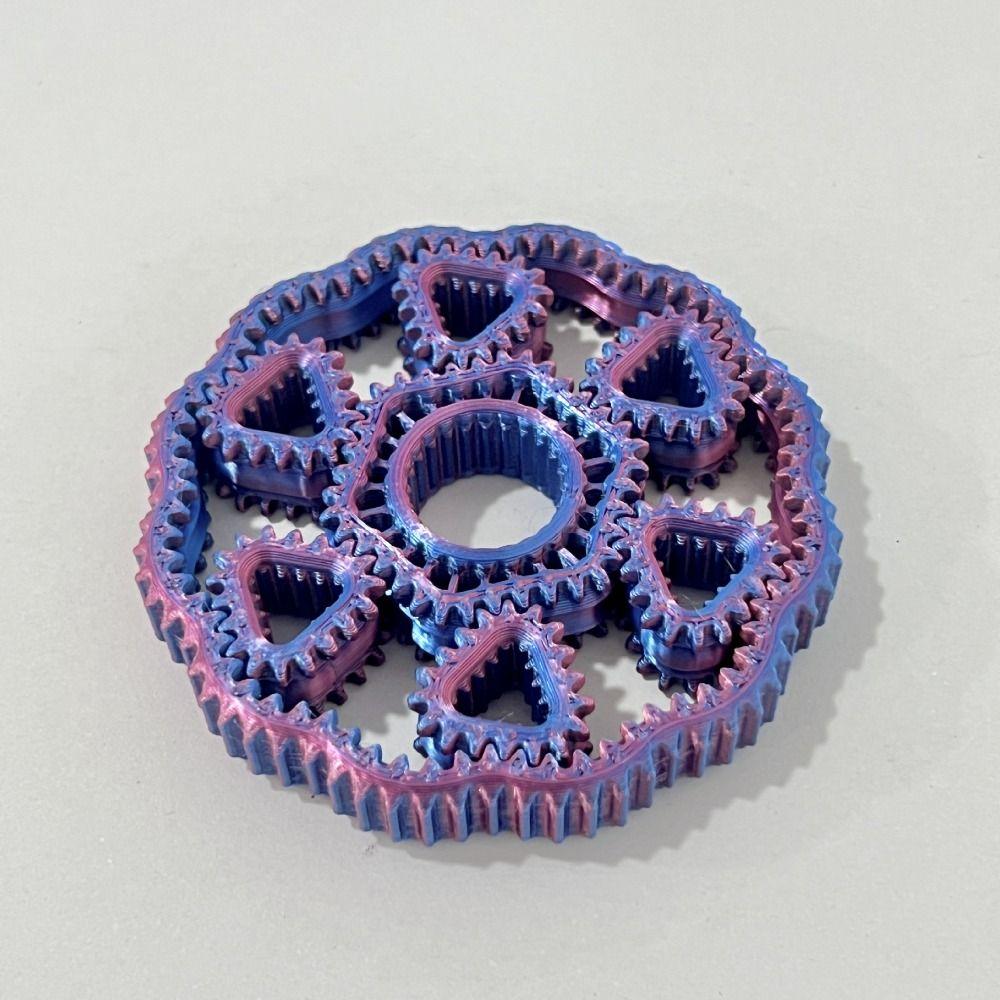 Sensory Hand Spinner 3D Printed Gear Fingertip Toy Fidget Gear Spin Toy Children's Gifts